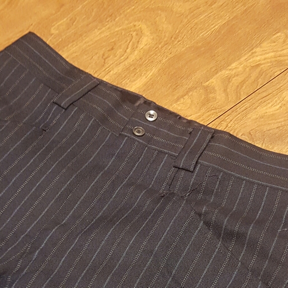 FOREMAN & CLARK DARK BLUE PINSTRIPED SUIT - Picture 6 of 13